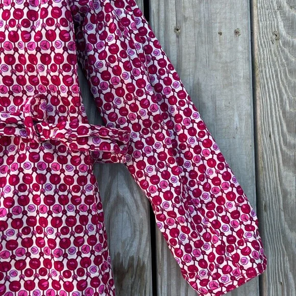 GAP Women’s Small Trench Coat Belted Rosebud Valentines Collar Pockets Y2K - Picture 12 of 15